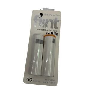 Flint Retractable Lint Roller Refills 2-Pack 60 Sheets Total